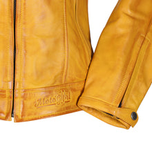 Lade das Bild in den Galerie-Viewer, Lederjacke Valerie - Gelb