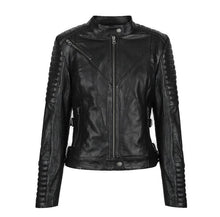 Lade das Bild in den Galerie-Viewer, Wild & Free Lederjacke - Schwarz