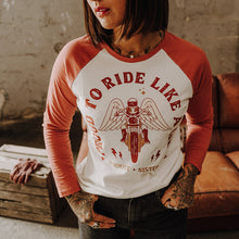 Lade das Bild in den Galerie-Viewer, Baseball Shirt - Ride like a girl